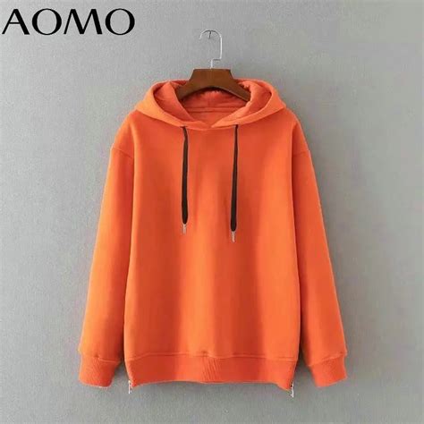 Womens Orange Hoodies & Pullovers (11) 